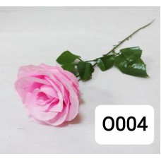 О004 Роза одиночная полураскрытая микс